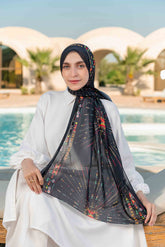 Luna Printed Chiffon Scarf